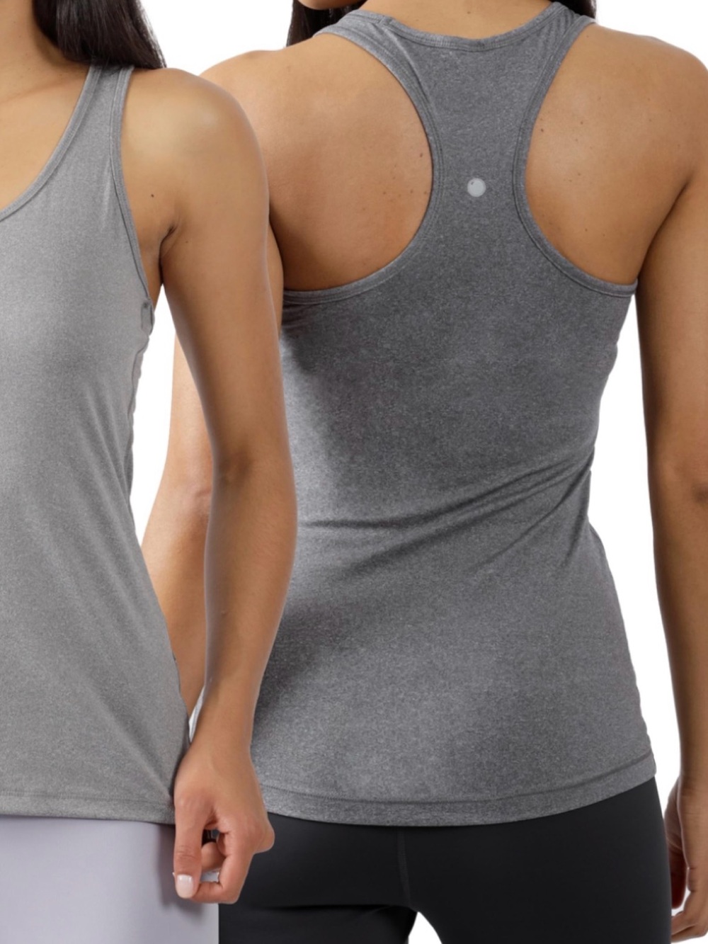 90 Degree By Reflex Gray Racerback Fitness Tank